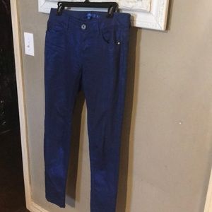 Sapphire Ink glittery blue skinny jean/pants